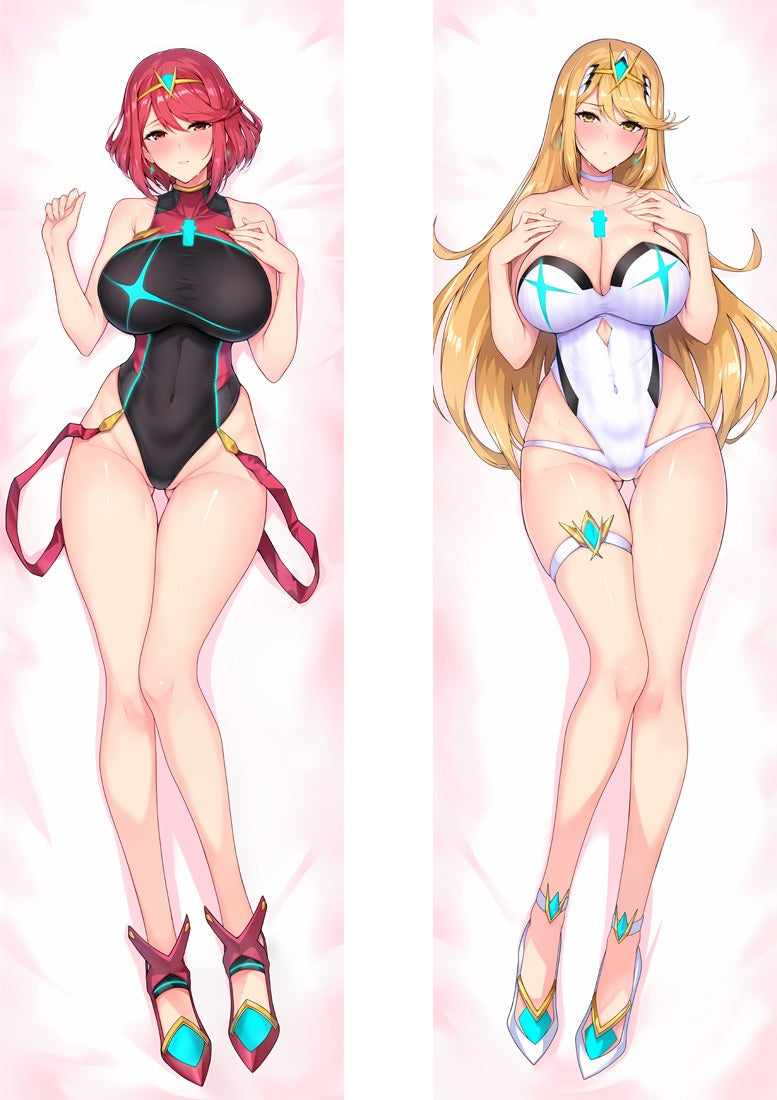 Dakimakura Pyra e Mythra Duo in Costume da Bagno