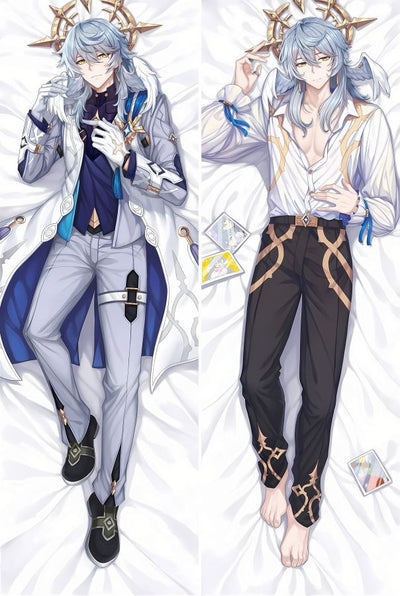 Dakimakura Sunday Cappotto Bianco e Camicia Aperta