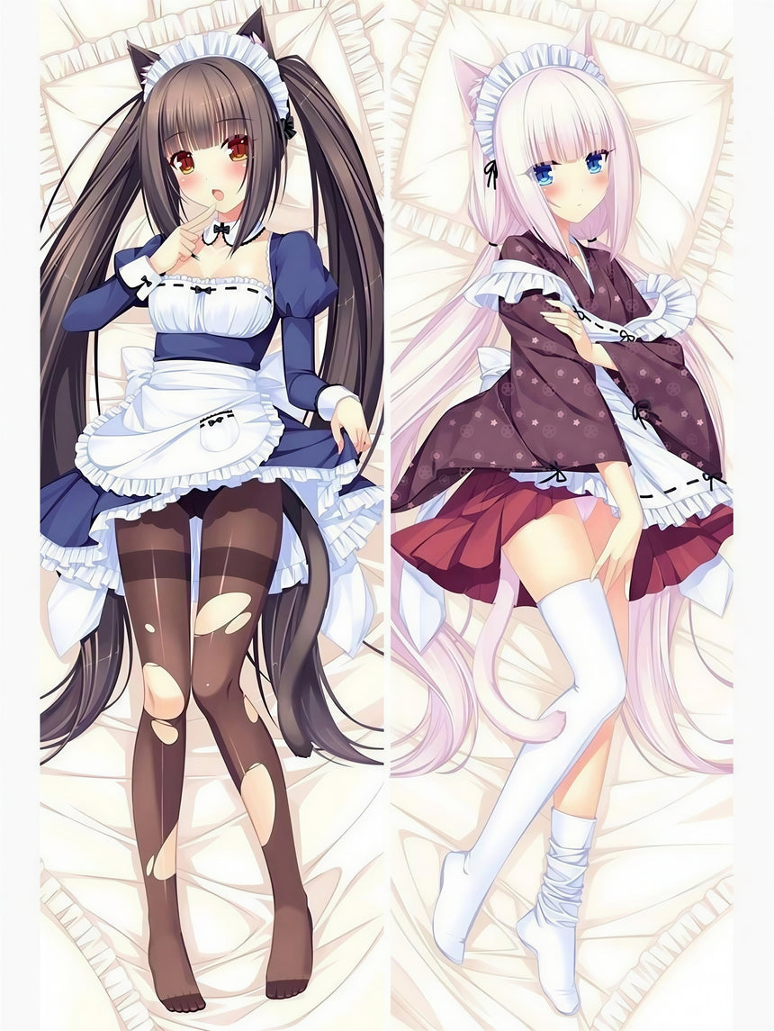 Dakimakura Chocola e Vanilla Cameriere Nekopara 2
