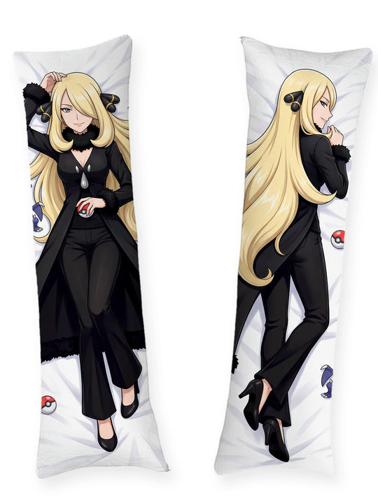 Dakimakura Cynthia Pokemon Campionessa Cappotto Nero