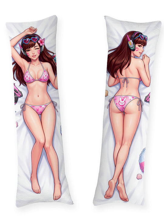 Dakimakura D.Va Bikini da Coniglietta Rosa