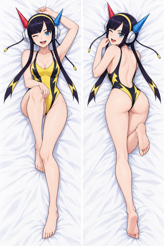 Elesa Lightning Swimsuit Body Pillow