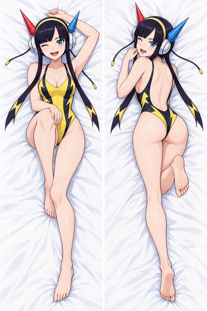 Elesa Lightning Swimsuit Body Pillow