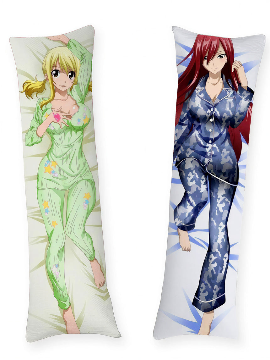 Dakimakura Erza e Lucy in Pigiama