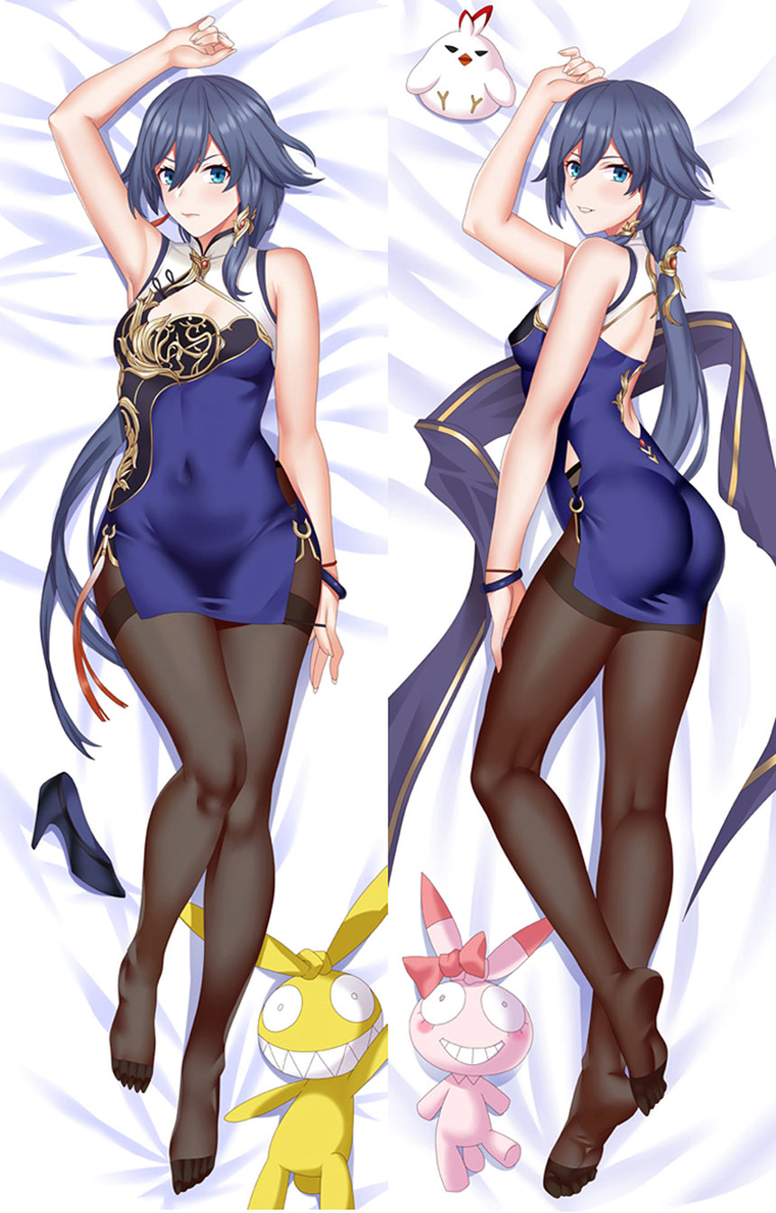 Dakimakura Fu Hua Qipao Blu Navy