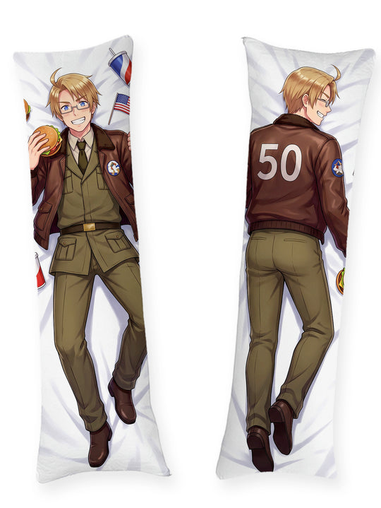 Dakimakura Hetalia America Bomber e Hamburger