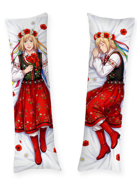 Dakimakura Hetalia Poland Costume Tradizionale e Corona di Fiori