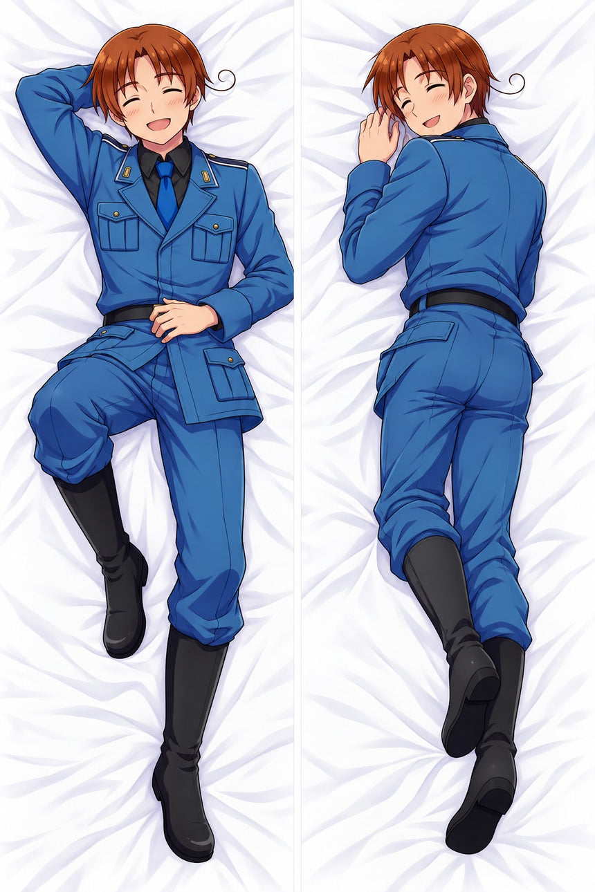 Italy Blue Uniform Body Pillow
