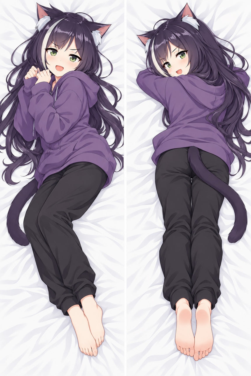Kiruya Momochi Purple Hoodie Body Pillow