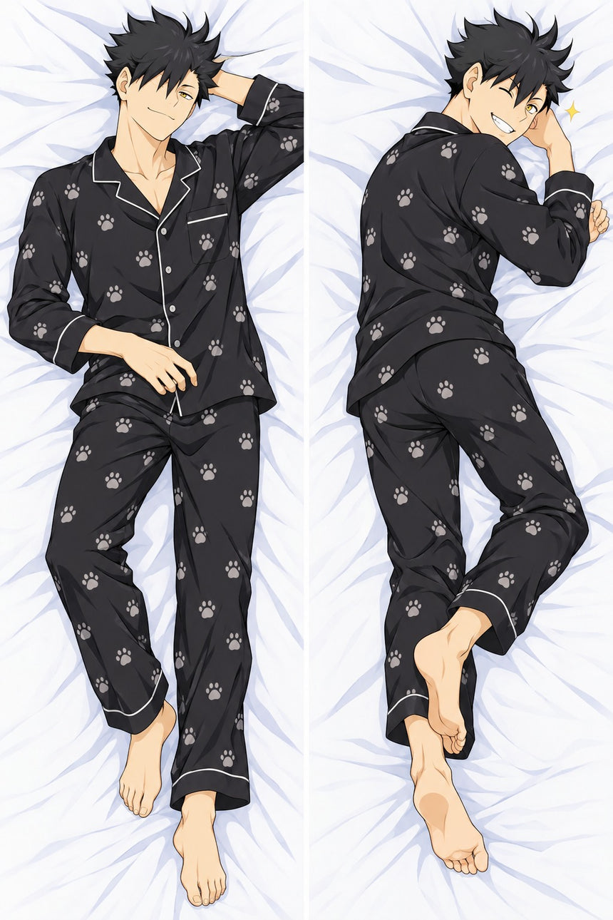 Kuroo Cat Paw Pajamas Body Pillow