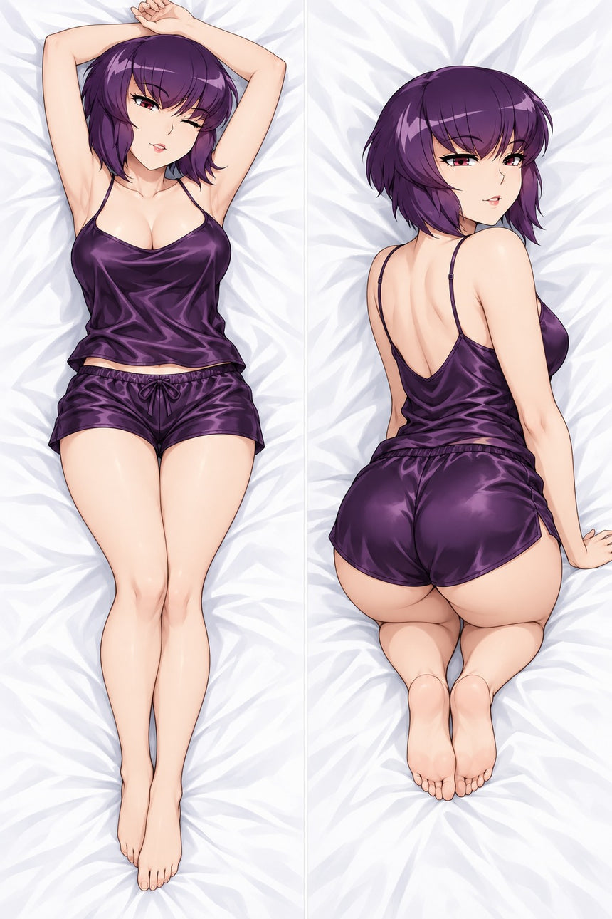 Motoko Kusanagi Purple Satin Set Body Pillow