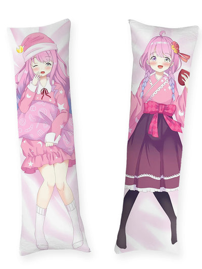 Dakimakura Vtuber dai Capelli Rosa in Pigiama