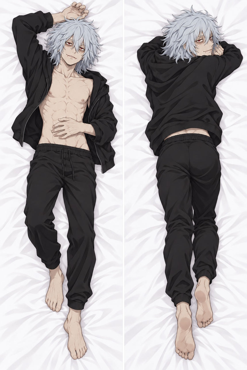 Tomura Shigaraki Open Black Hoodie Body Pillow