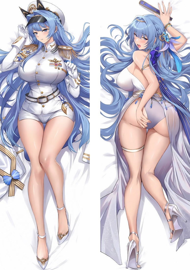 Dakimakura Helm Uniforme da Capitano e Costume da Bagno Bianco