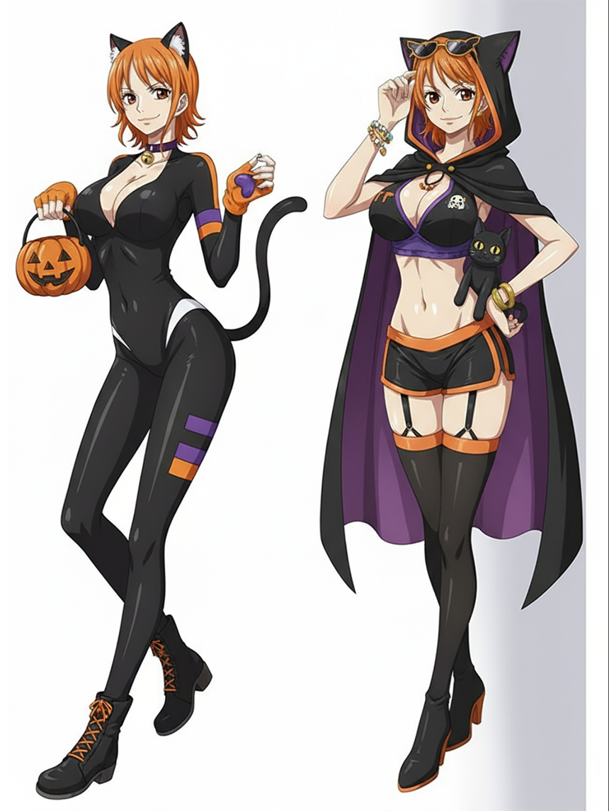Dakimakura Nami Halloween, design