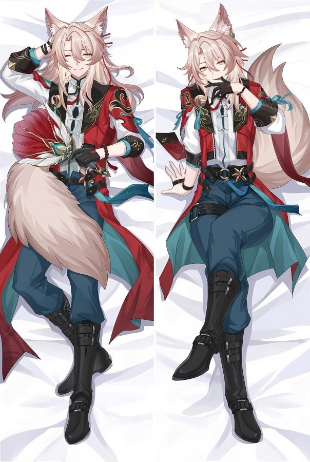 Dakimakura Jiaoqiu Orecchie da Volpe e Giacca Rossa