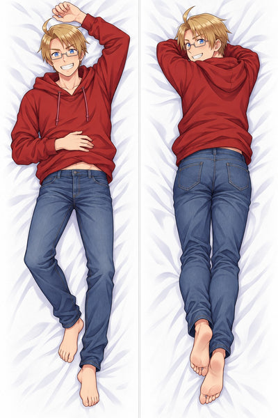 Dakimakura America Felpa Rossa