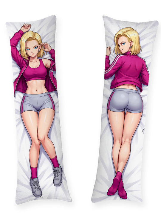 Dakimakura Android 18 Crop Top da Allenamento Magenta
