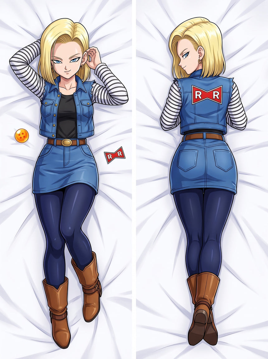 Dakimakura Android 18 Gilet di Jeans Pin Up
