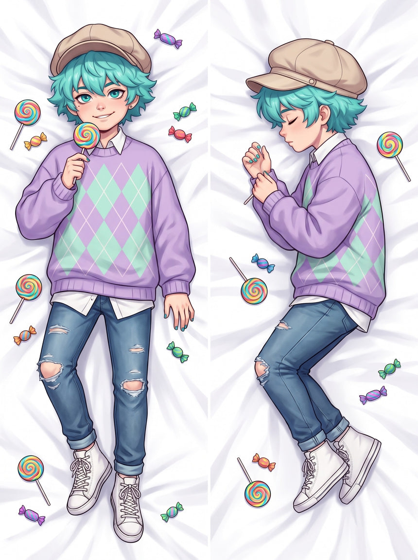 Dakimakura Baby Saja Maglione Argyle con Lecca Lecca
