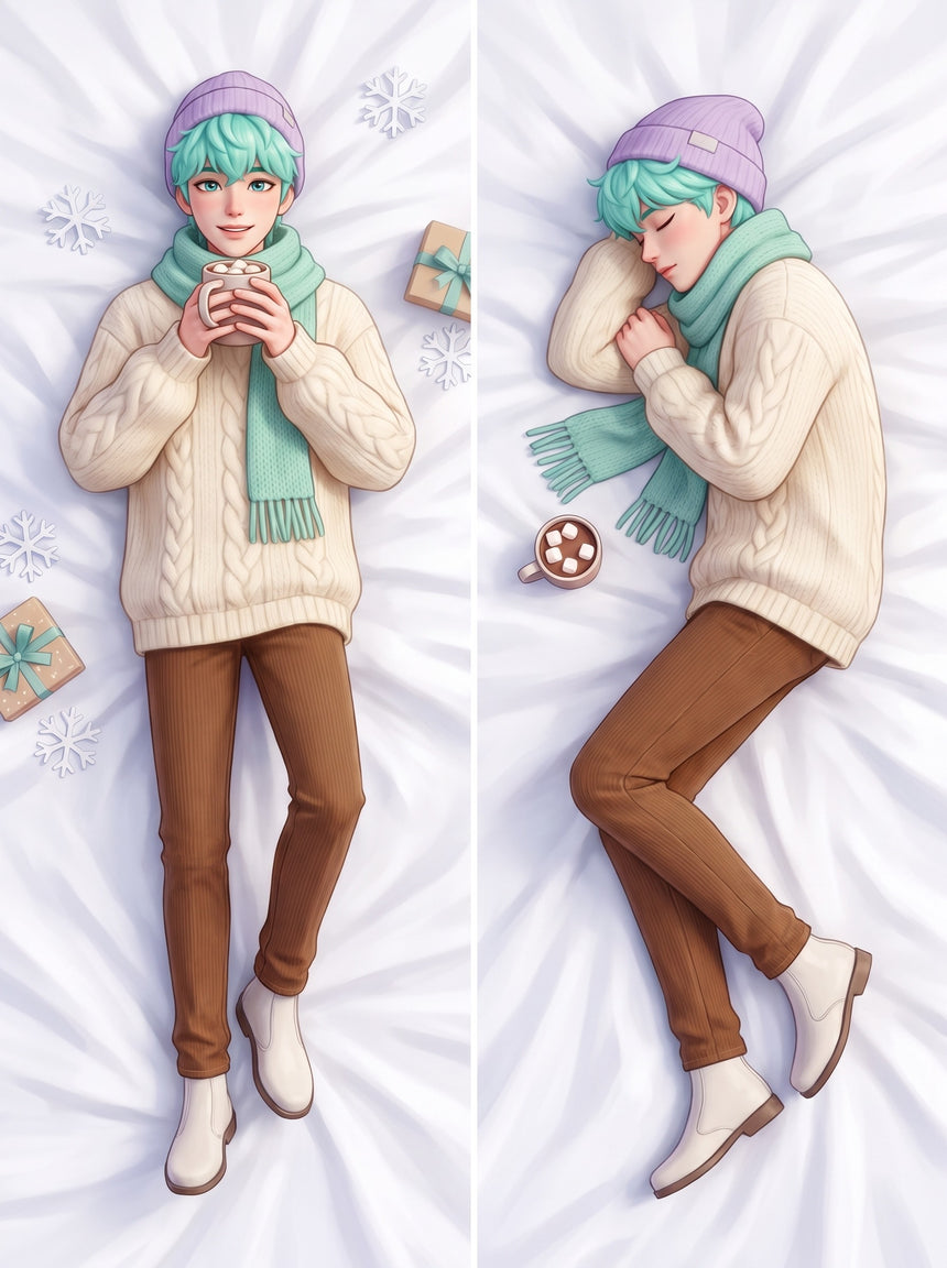 Dakimakura Baby Saja Maglione Invernale e Cioccolata Calda