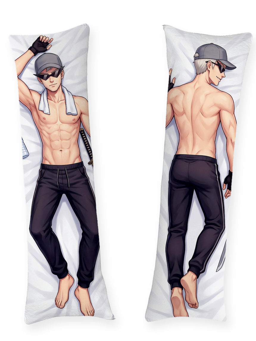 Dakimakura Bro Strider Allenamento a Torso Nudo con Katana