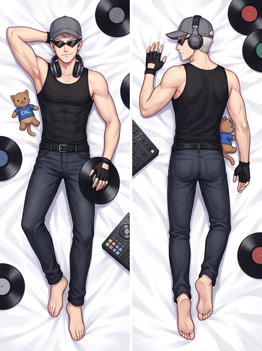 Dakimakura Bro Strider Canotta Nera Serata da DJ