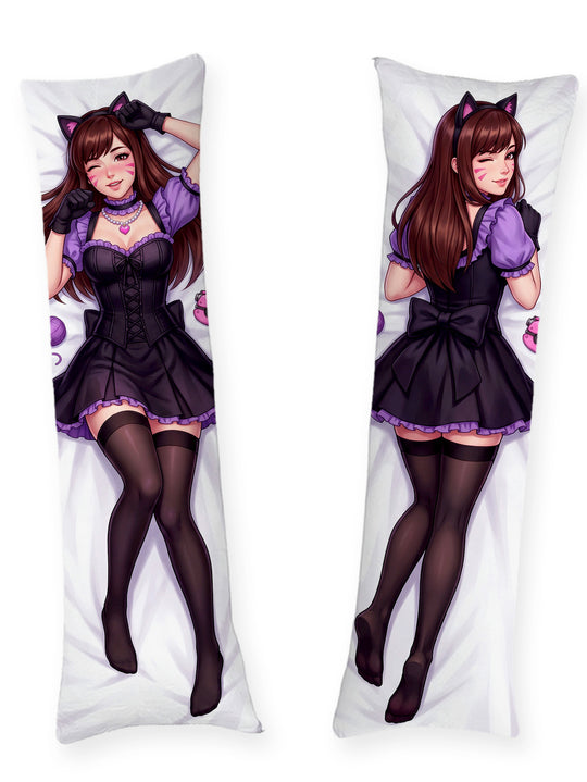 Dakimakura D.Va Skin Black Cat Pin Up