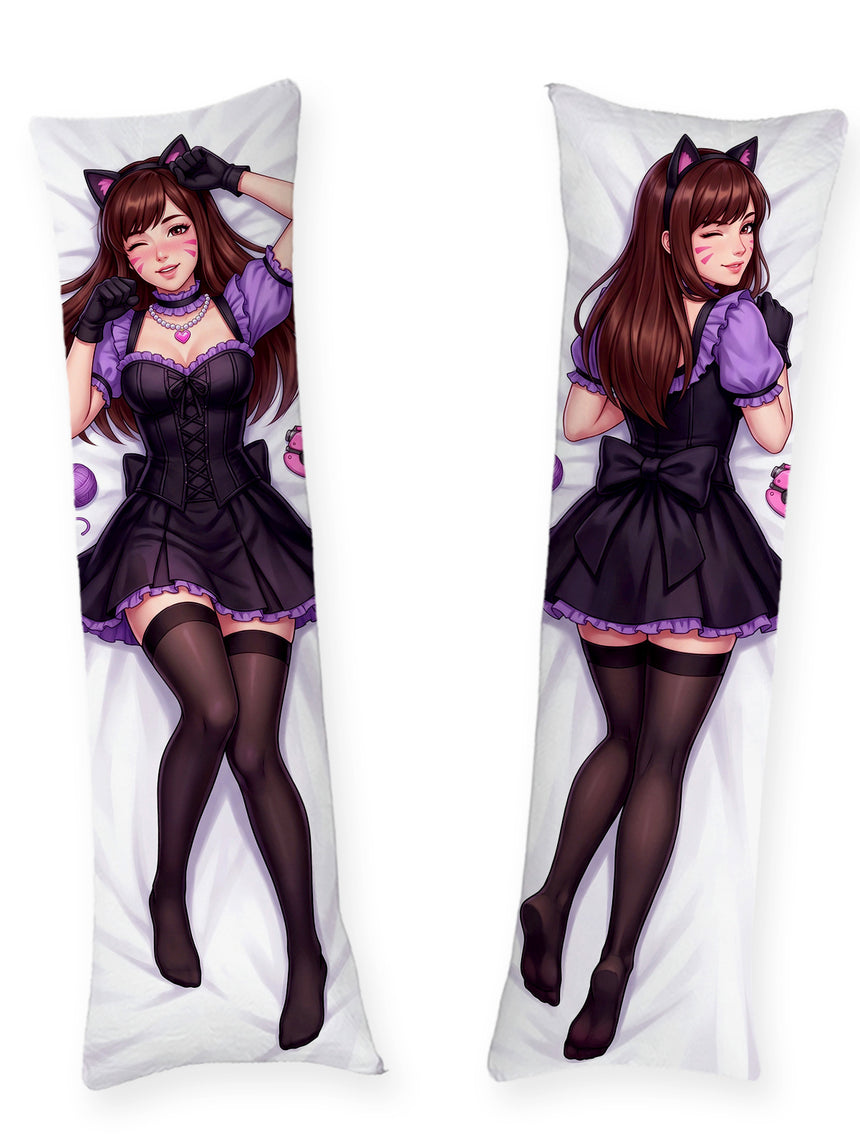Dakimakura D.Va Skin Black Cat Pin Up