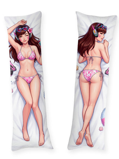 Dakimakura D.Va Bikini Coniglietta Rosa