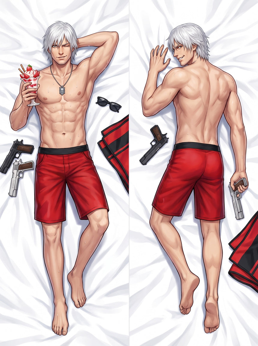 Dakimakura Dante Costume da Bagno Rosso Estivo