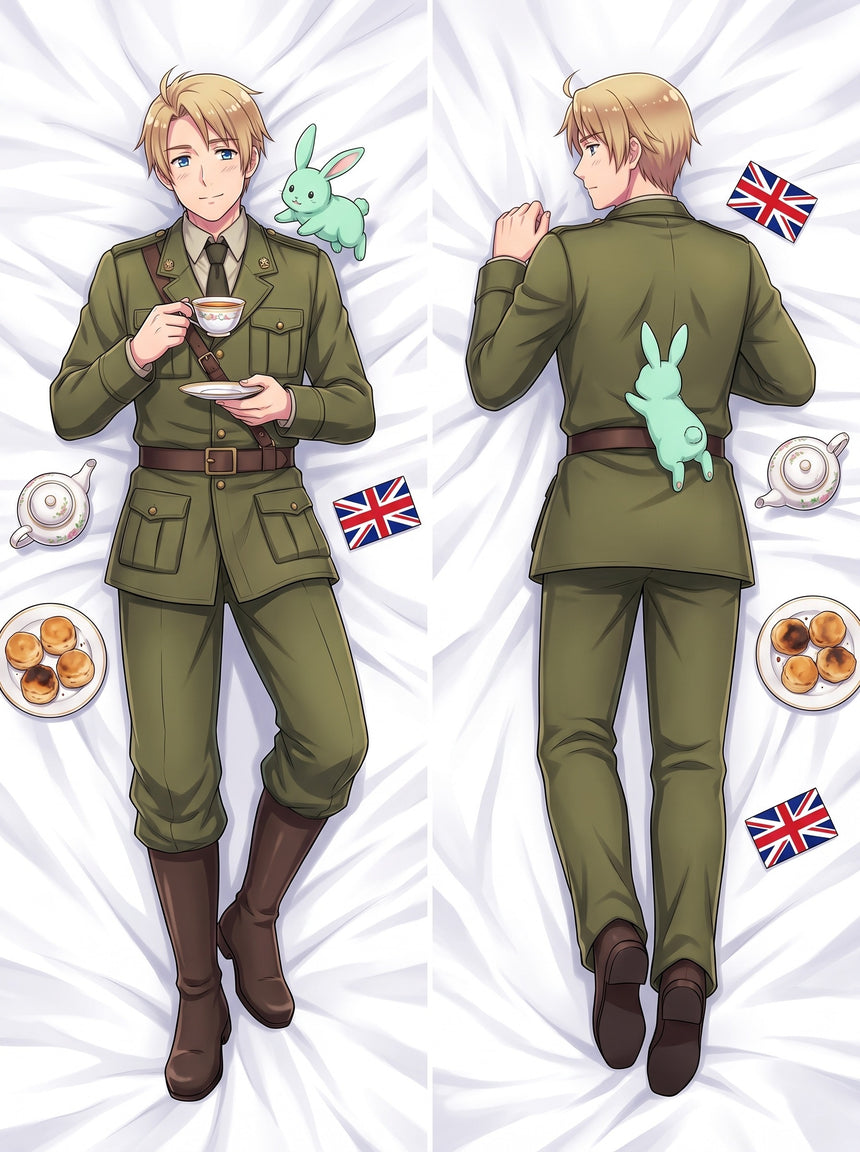 Dakimakura Hetalia Inghilterra Uniforme con Tè e Scones