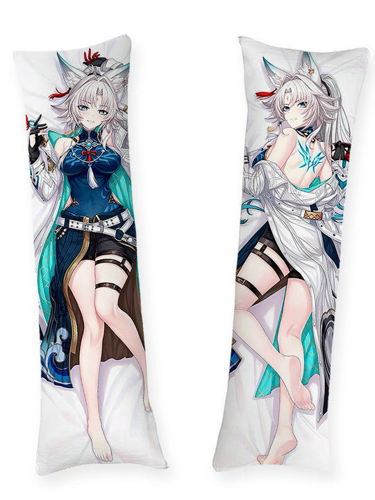 Dakimakura Feixiao Orecchie da Volpe e Cappotto Bianco
