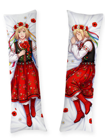 Dakimakura Hetalia Poland Costume Popolare e Corona di Fiori