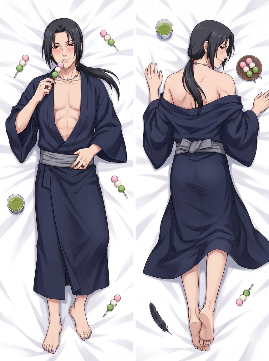 Dakimakura Itachi Uchiha Yukata Morbido al Chiaro di Luna