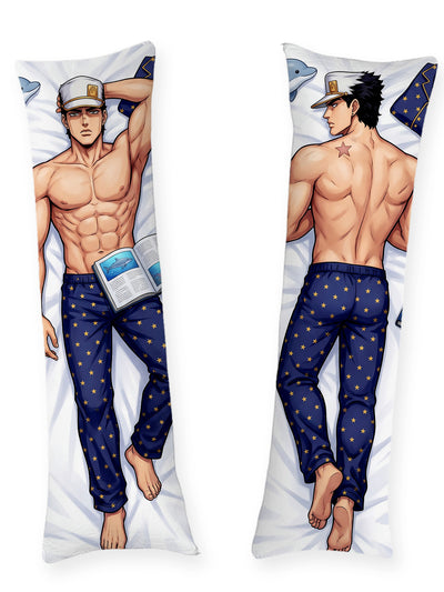 Dakimakura Jotaro Kujo a Torso Nudo con Pigiama Stellato