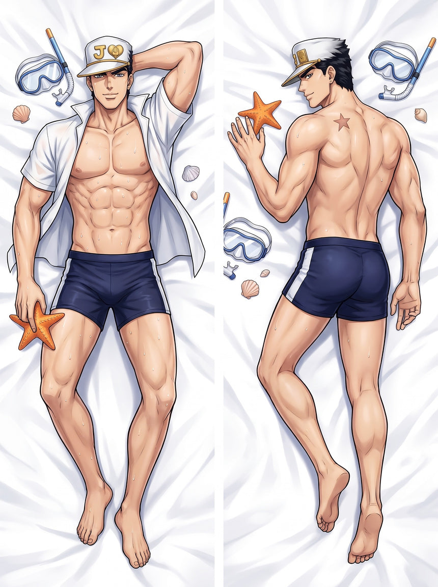 Dakimakura Jotaro Kujo Biologo Marino in Spiaggia