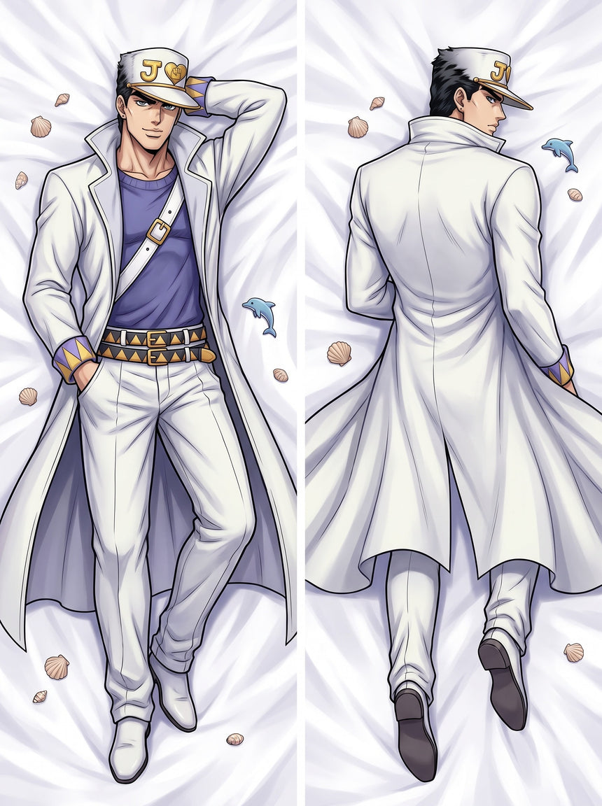 Dakimakura Jotaro Kujo Cappotto Bianco di Morioh