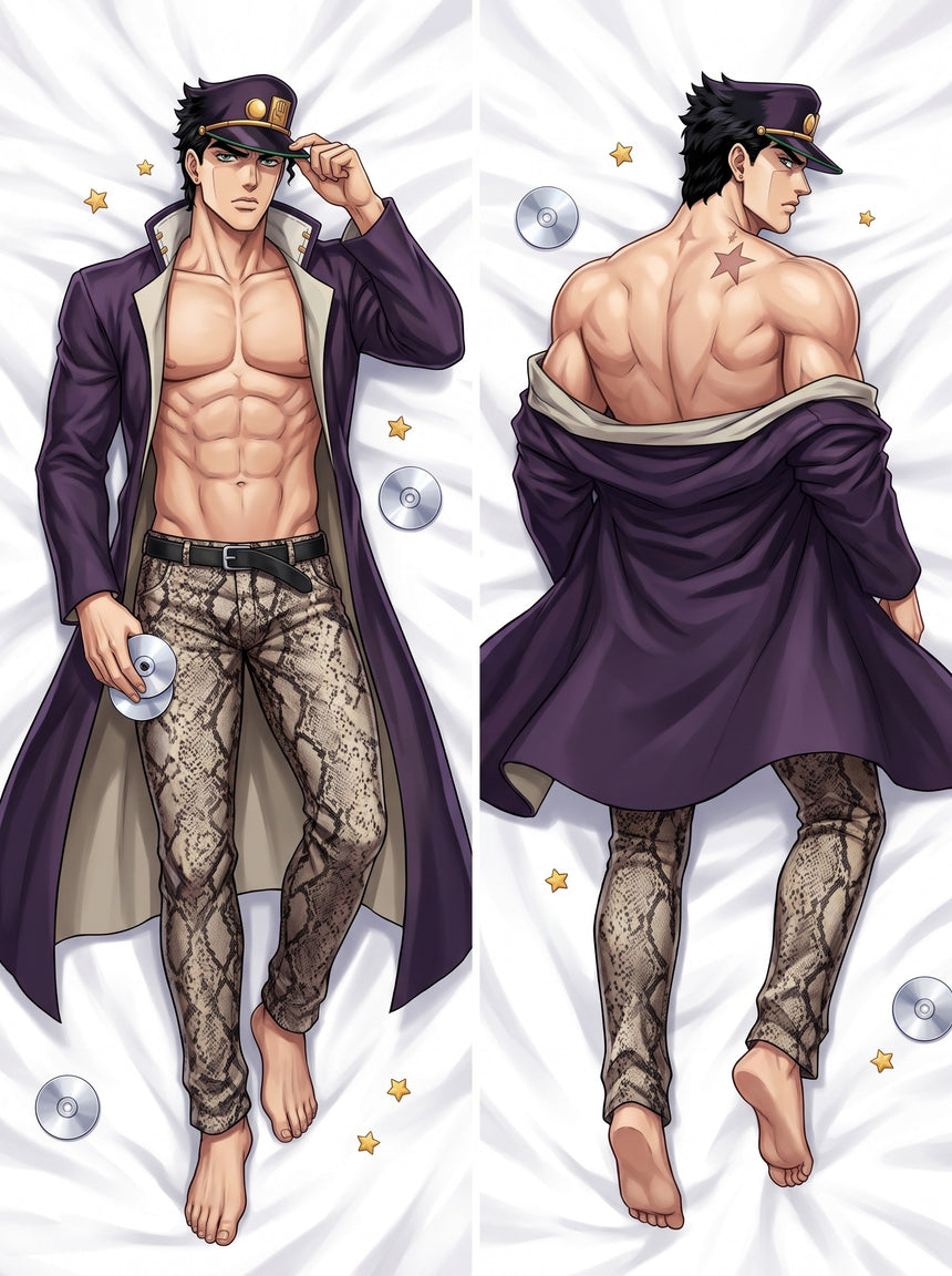 Dakimakura Jotaro Kujo Soprabito Aperto con Stella