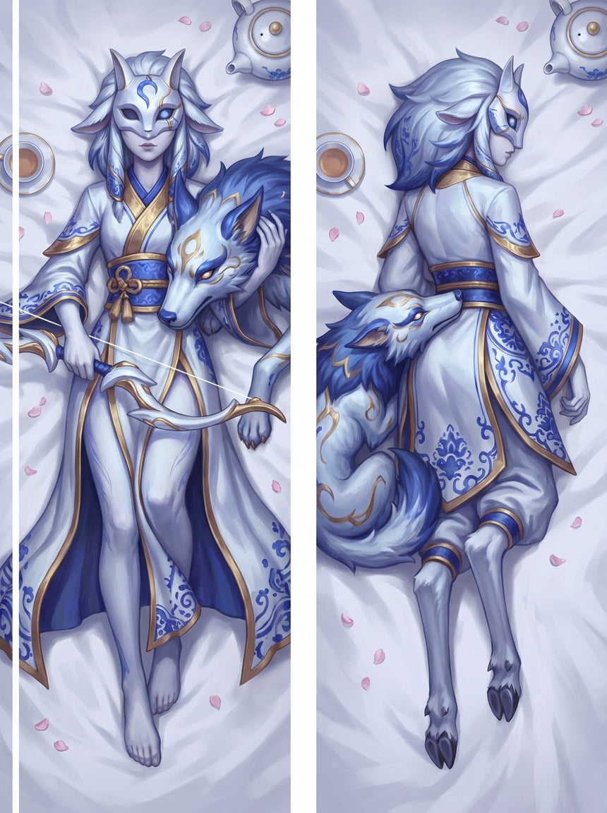 Dakimakura Kindred Cacciatrice e Segugio di Porcellana