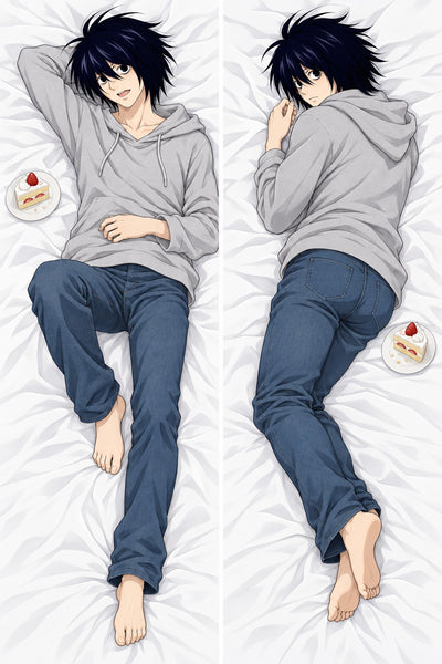 Dakimakura L Lawliet Felpa Grigia