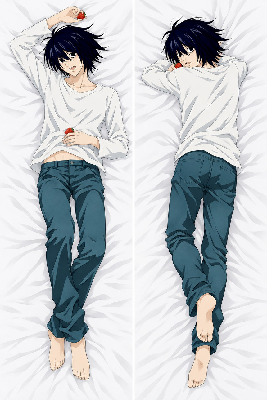 L Lawliet Strawberry Body Pillow