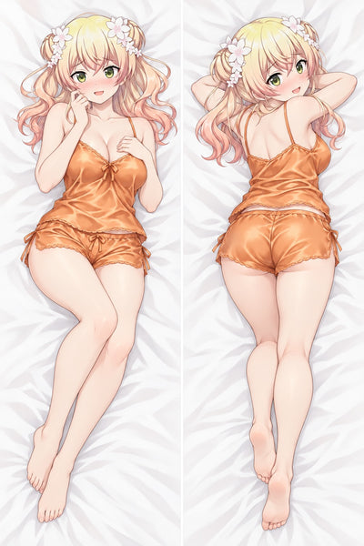 Dakimakura Momosuzu Nene Completo in Raso Arancione