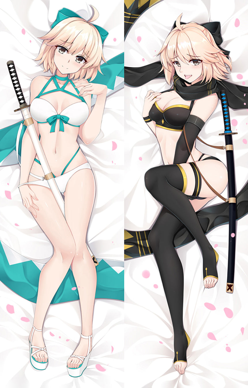 Dakimakura Okita Souji Bikini Bianco