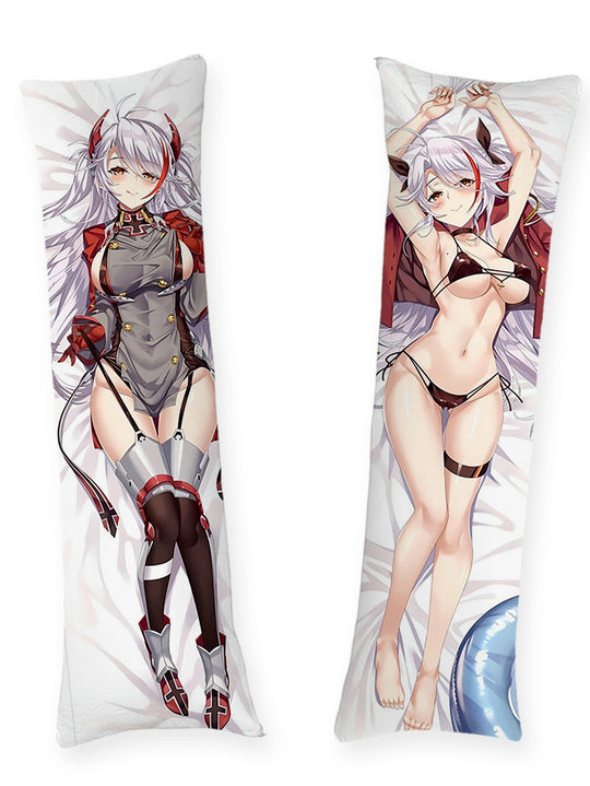 Dakimakura Prinz Eugen Uniforme Grigia e Bikini Nero