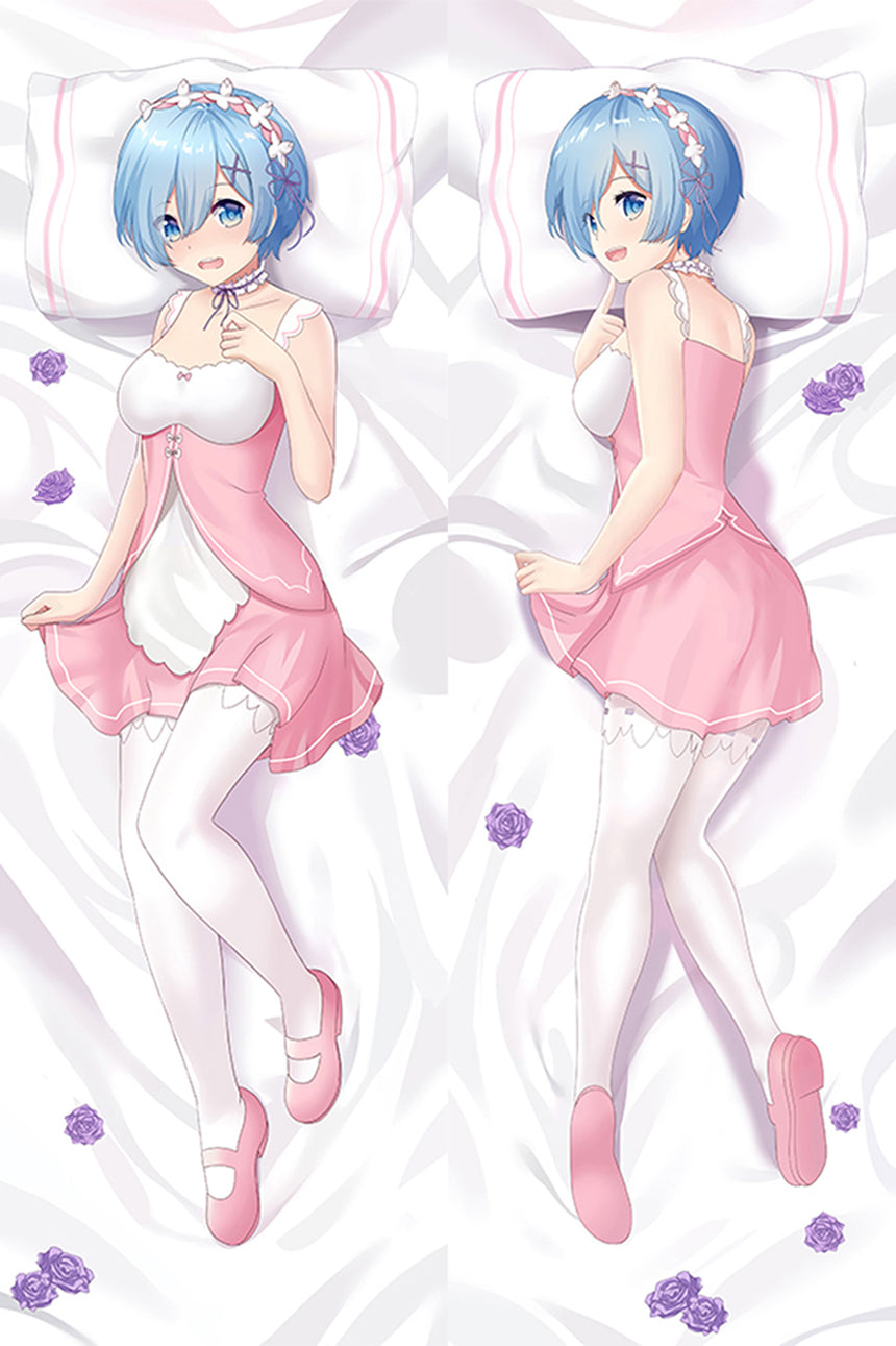 Dakimakura Rem Camicia da Notte Rosa