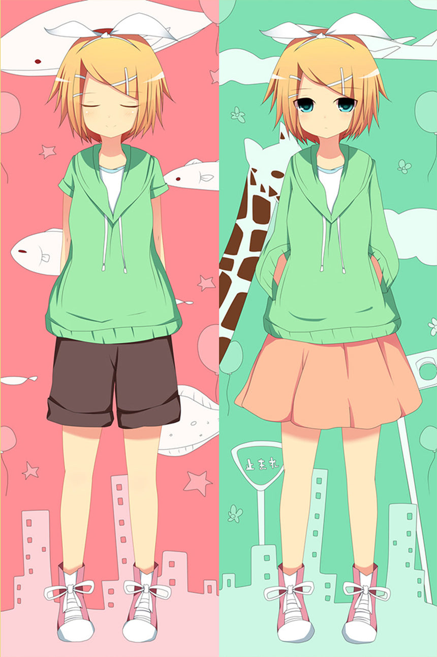 Dakimakura Rin Kagamine Felpa Verde