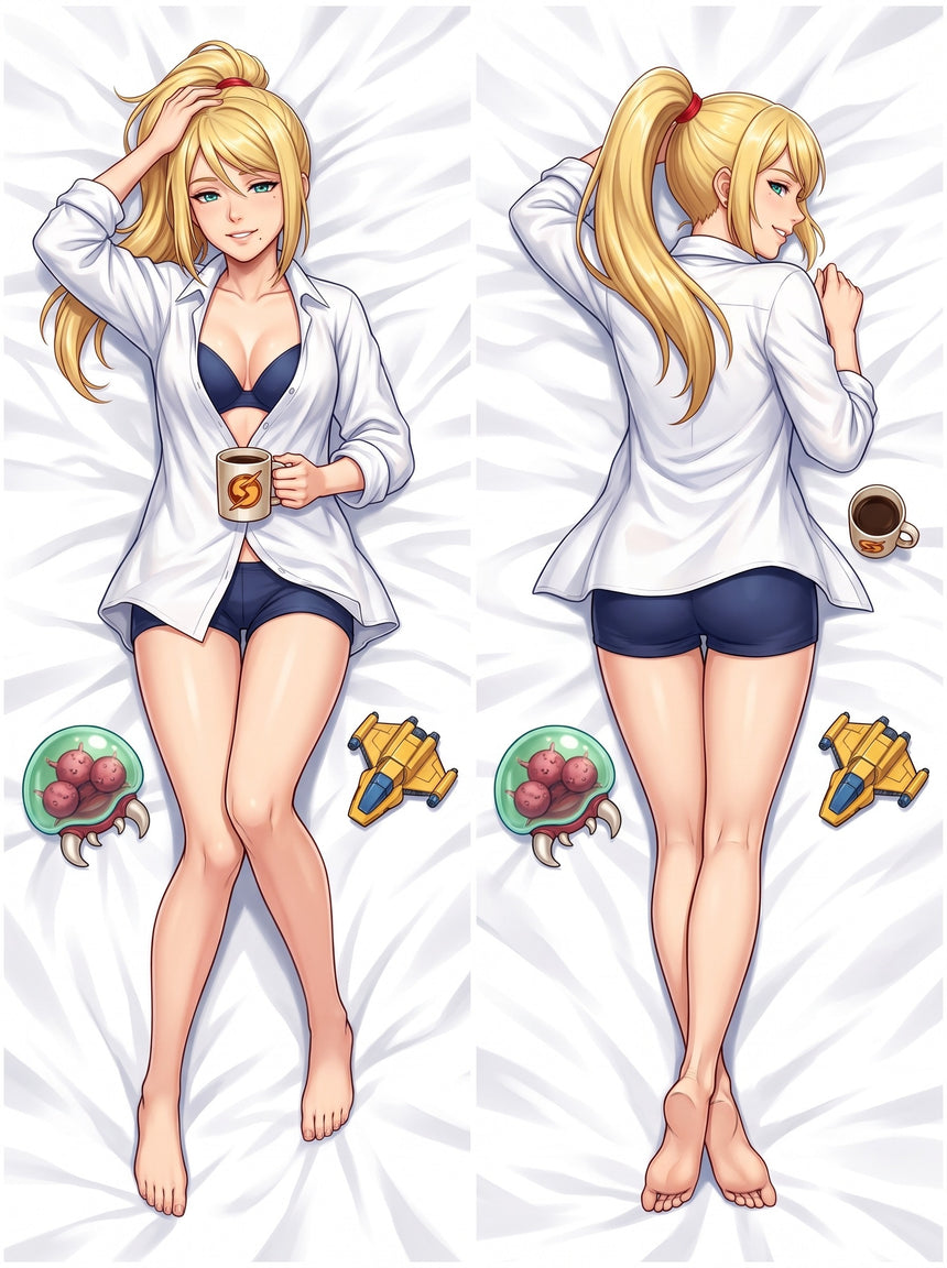 Dakimakura Samus Aran Fuori Servizio Camicia Aperta