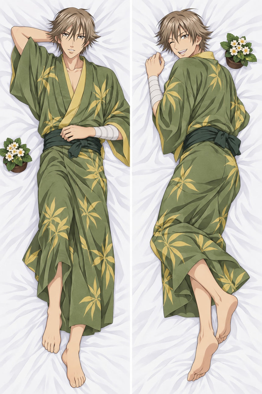 Shiraishi Green Yukata Body Pillow