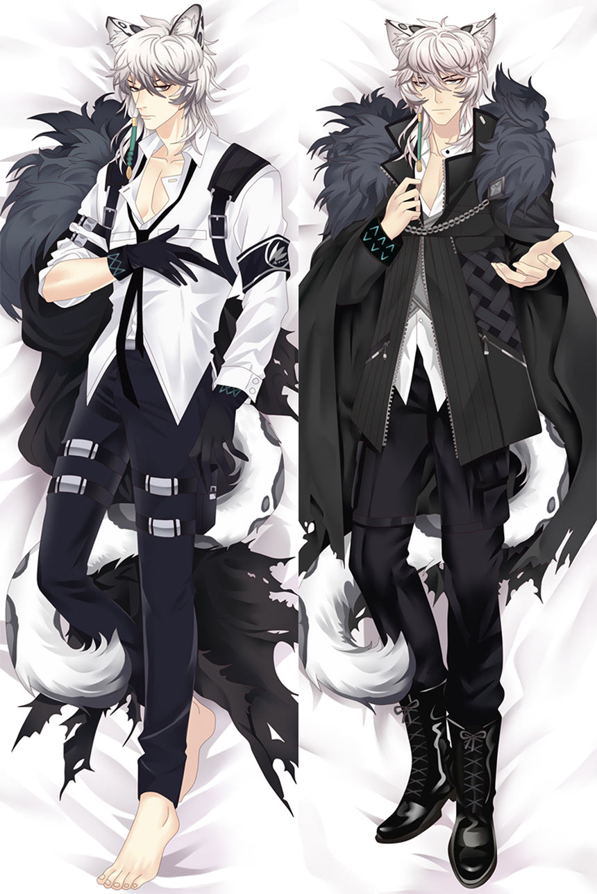 Dakimakura SilverAsh Cappotto Bianco e Nero